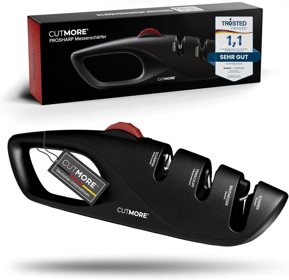 Cutmore ProSharp knife sharpener with adjustable angle dial
