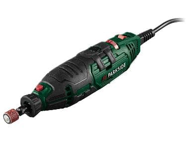 Parkside PFBS 160 D3 rotary multi-tool with grinding attachment
