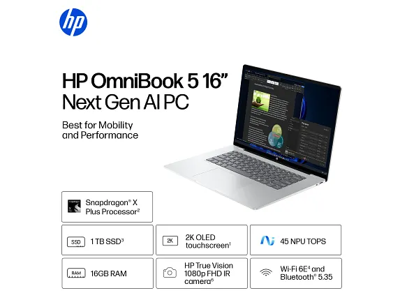 HP OmniBook 5 NGAI 16 Review: Huge Battery Life, Modest Pace